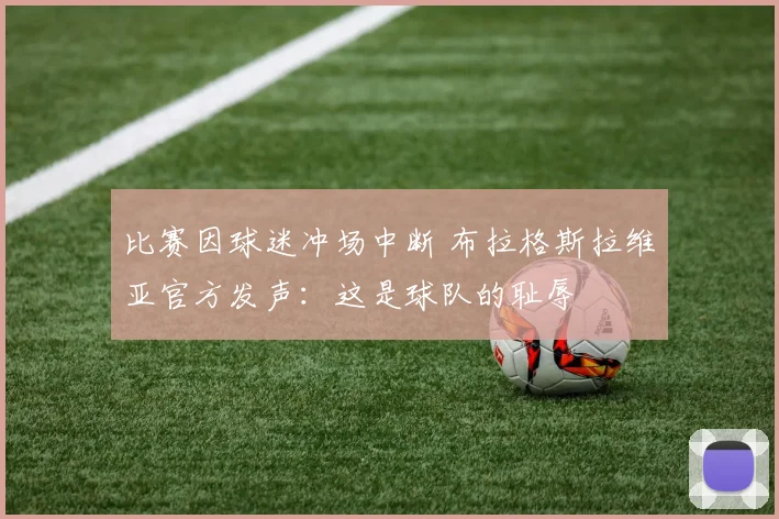 比赛因球迷冲场中断 布拉格斯拉维亚官方发声:这是球队的耻辱